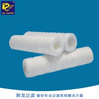 廣州輝龍過濾不銹鋼帶骨架pp線繞濾芯批發(fā)廠家